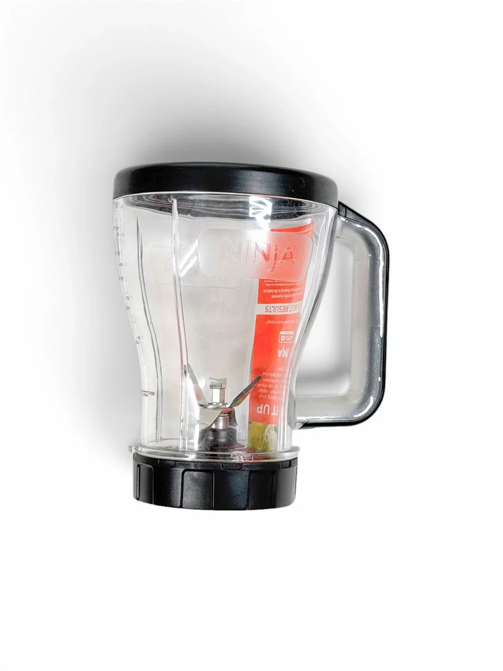 OEM Ninja 40 oz Blender Pitcher Jar Cup Clear w/ Blade Fits BL490 BL491 BL492